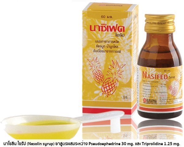 ยาน้ำเชื่อมนาโซลิน (Nasolin syrup)