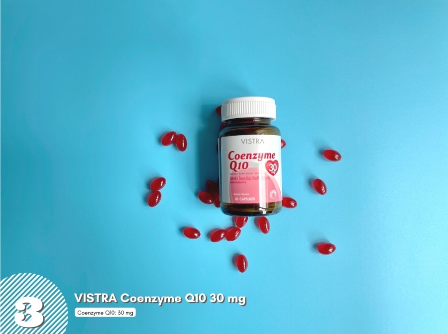 วิสทร้า โคเอนไซม์ คิวเท็น 30 มก. (VISTRA Coenzyme Q10 30 mg) ผลิตภัณฑ์เสริมอาหารแบรนด์ไทยที่หลายคนคุ้นเคย
