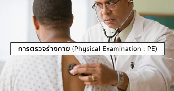 การตรวจร่างกายโดยแพทย์ (Physical Examination : PE)