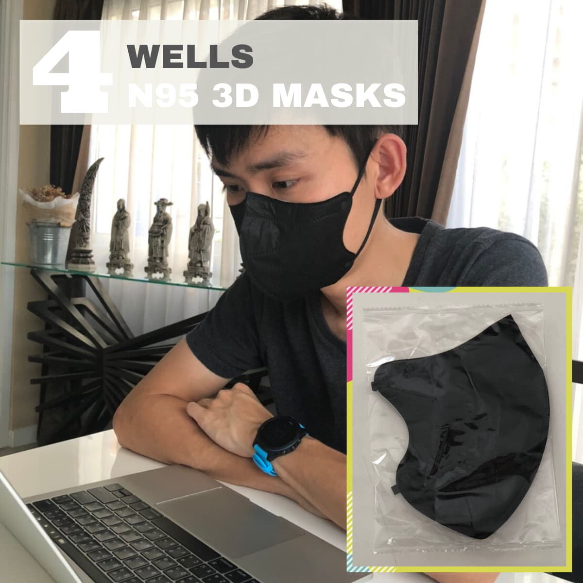 WELLS N95 3D Masks