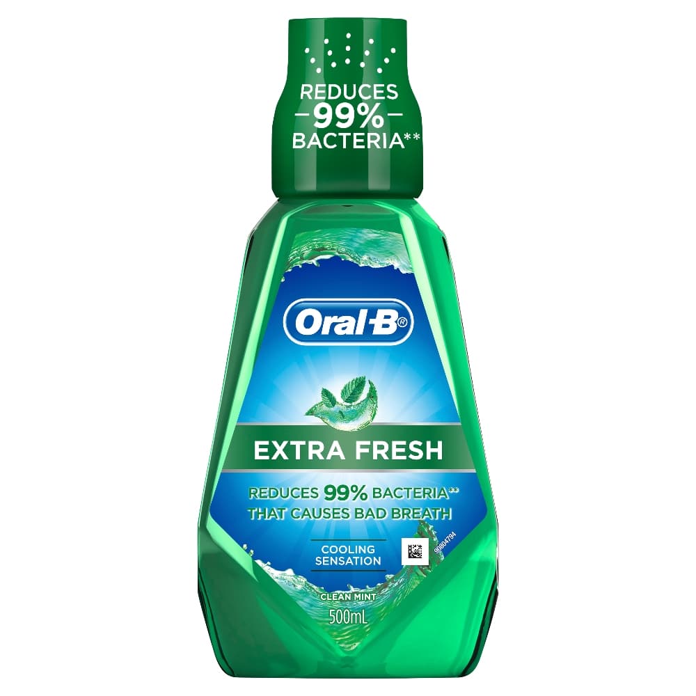 Oral-B mouthwash extra fresh