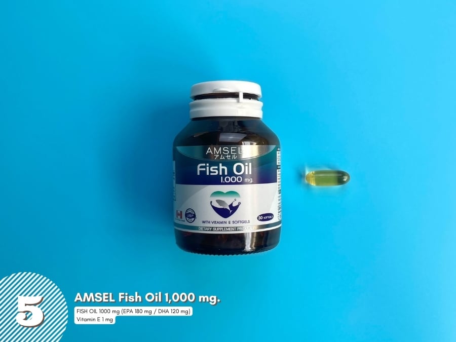 รีวิวน้ำมันปลา AMSEL Fish Oil 1,000 mg.